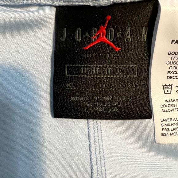 Nike Jordan tight fit light blue leggings size XL NWT - Picture 6 of 8